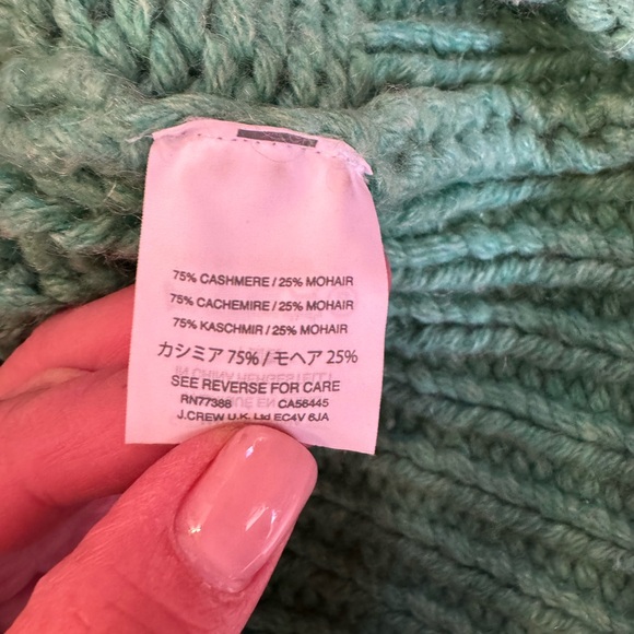 J Crew Cashmere/ Mohair Cable Sweater - Picture 5 of 6